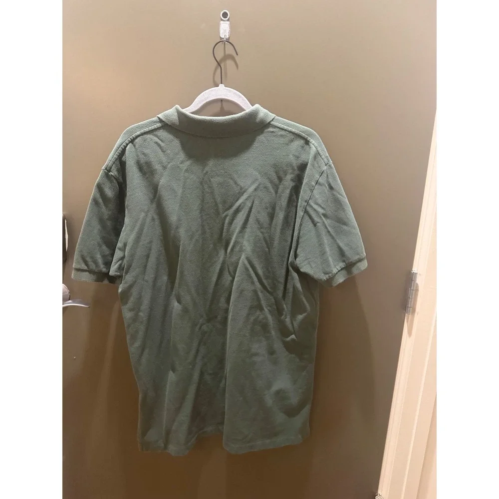 Polo Ralph Lauren Mens Green Short Sleeve Pique Cotton Polo Shirt Large L